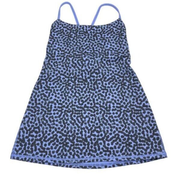 Lululemon Dancing Warrior Tank Ace Spot Lullaby Black Womens Size 6 - Picture 4 of 8